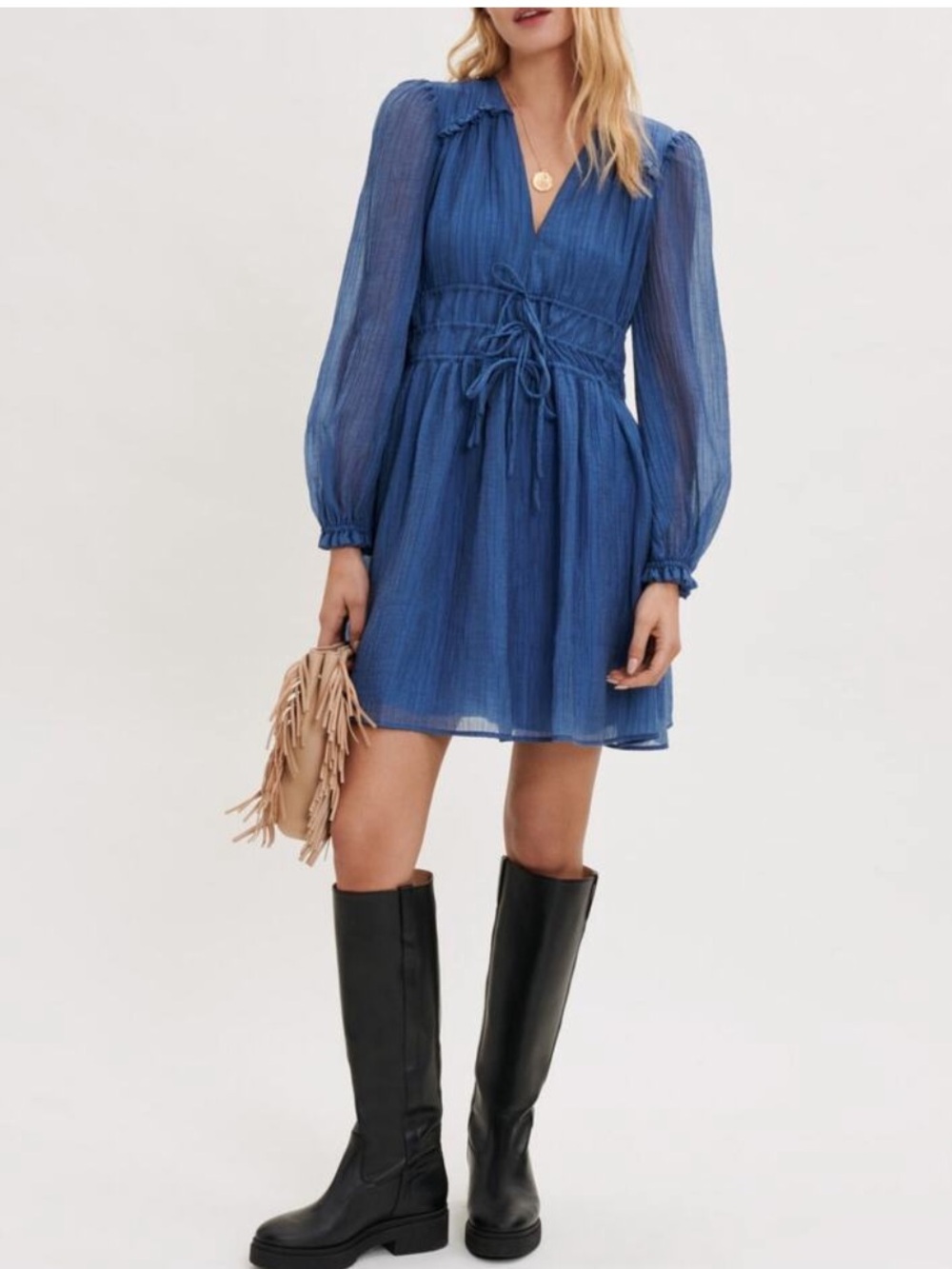 MAJE • Riala Voile Dress NWOT